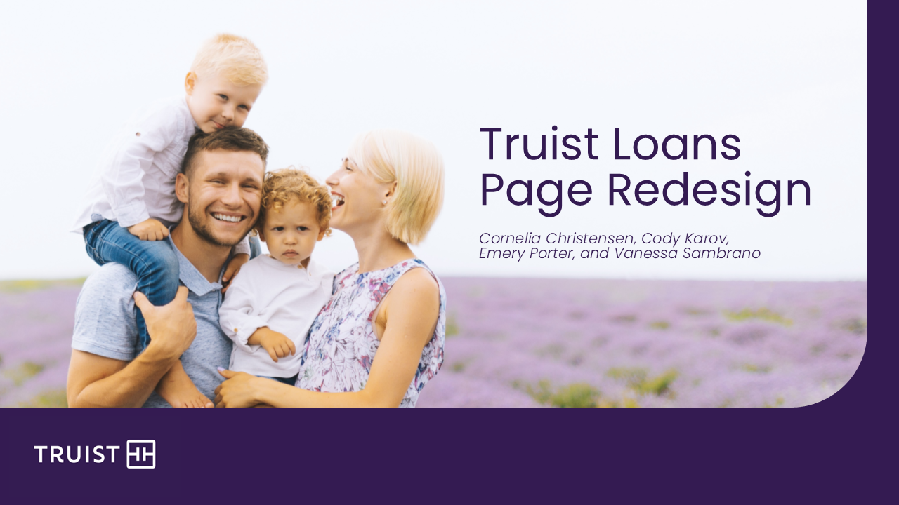 Screenshot of Truist Digital Presence Optimization